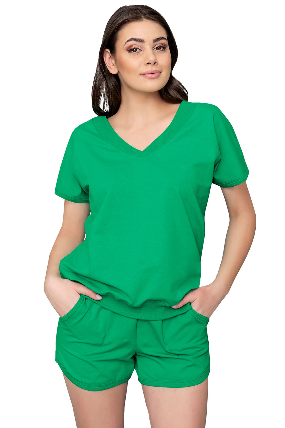 Italian Fashion Etna kr.r. kr.sp. Dres homewear, zielony