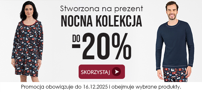 Stworzona na prezent nocna kolekcja do -20% w sklepie wyprzedazebielizny.pl