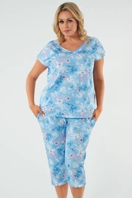 Italian Fashion Kaweri kr.r. sp.3/4 Nocna piżama, druk/niebieski
