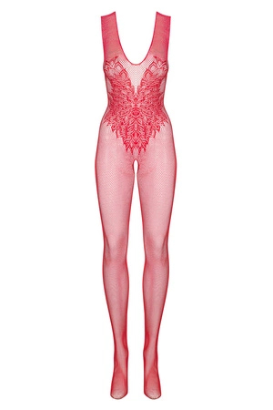 Obsessive Bodystocking N112 Body bodystocking, czerwony