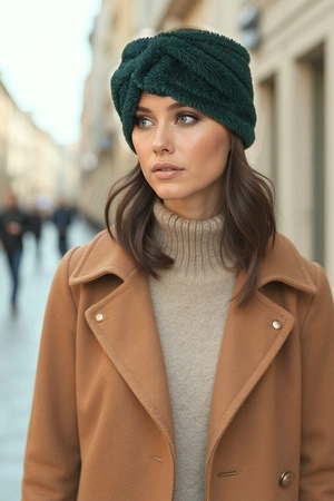 Vivisence 70108 Nakrycie głowy opaska, butelkowa zieleń