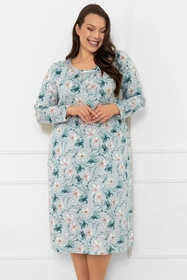 Italian Fashion Sekwoja dł.r. Nocna koszula, druk/turkus