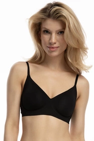 Julimex Simple T-shirt bra Biustonosz braletka, czarny
