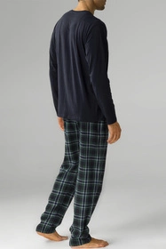 Atlantic NMP-375 Nocna piżama, niebieski/zielony