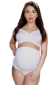 Mitex Mama Belly Majtki wysokie figi, white