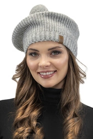 Vivisence 7074 Nakrycie głowy beret, jasnoszary