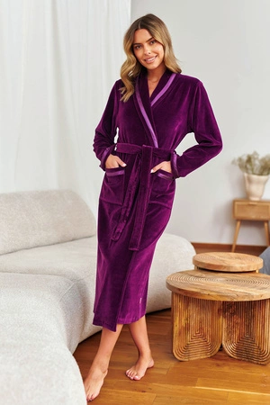 Doctor Nap SWA.1078 Nocna szlafrok, burgundy