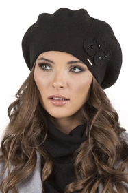 Vivisence 7006 Nakrycie głowy beret, czarny