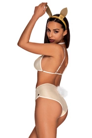 Obsessive Neo Goldes Nocna sexy kostium, biało-złoty