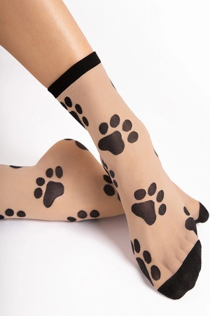 Fiore Pawpaw 20 DEN G1192 Wyrób pończoszniczy skarpetki, black/light natural