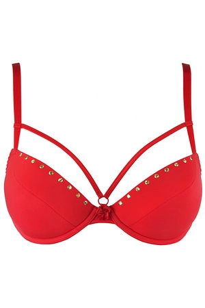 Axami V-10351 Biustonosz push-up, czerwony