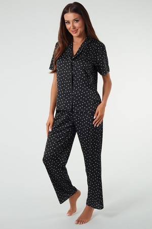 Italian Fashion Ria kr.r. d�.sp. Nocna pi�ama, druk/czarny