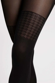 Fiore Pepita 40 DEN G6140 Wyrób pończoszniczy rajstopy, black