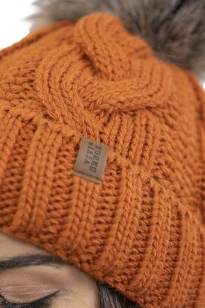 Vivisence 7014 Kmpl+R Komplet czapka+komin+rękawiczki, pomarańczowy