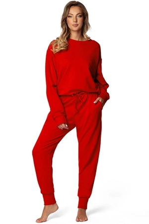 Dkaren DK-K-B7 Komplet bluza+spodnie, czerwony