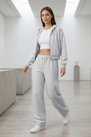 Vivisence 9009 Bluza rozpinana, szary melanż