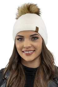 Vivisence 7041Kmpl Komplet czapka+szalik, ecru