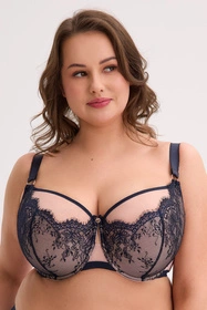 Gaia 1273M Aina Maxi Biustonosz półusztywniany, granatowo-różowy