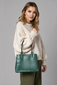 Vivisence T0005 Torebka do ręki, zielony