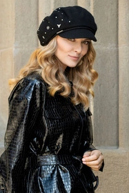 Vivisence 7062 Nakrycie głowy kaszkiet, czarny