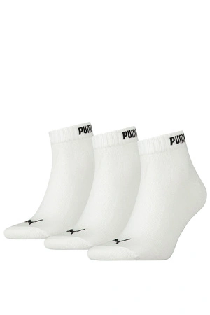 Puma Quarter 3-pack Skarpety za kostkę, white