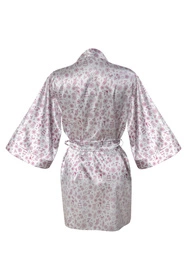 Dkaren DK-P-013 Nocna peniuar, ecru-wzór