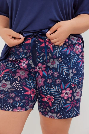 Italian Fashion Wista kr.r. kr.sp. Nocna piżama, granat/druk