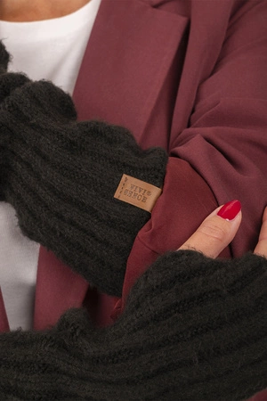 Vivisence 7217 Rękawiczki dzianinowe, czarny