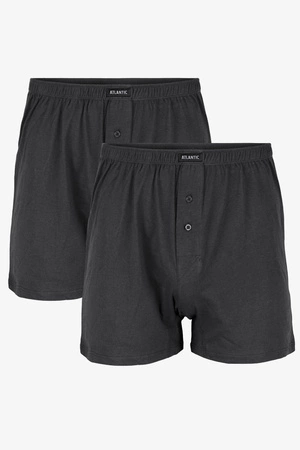 Atlantic 2BMB-003 2-pack Majtki bokserki, grafitowy