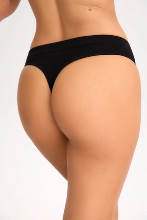 Gaia 011 Basket Majtki stringi, czarny