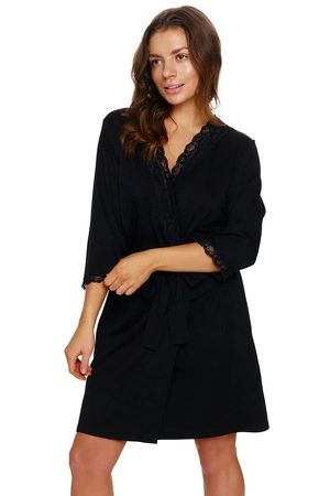 Doctor Nap SWW.5133 Nocna szlafrok, black
