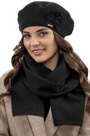 Vivisence 7036 Nakrycie głowy beret, czarny