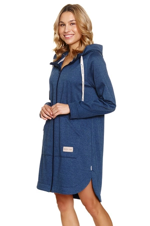 Doctor Nap SMZ.7228 Nocna szlafrok, indigo melange