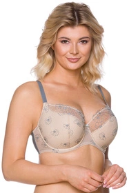 Lupo 2255 Biustonosz półusztywniany, beżowo-szary