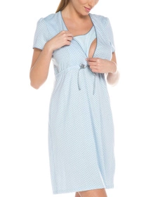Italian Fashion Felicita kr.r. Nocna koszula, niebieski