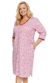 Doctor Nap TB.7559 Nocna koszula, fuchsia meadow