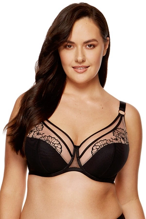 Gorteks Kala/B3 Biustonosz półusztywniany, czarno-beżowy