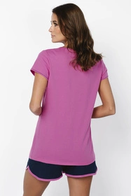 Italian Fashion Ontega kr.r. kr.sp. Nocna piżama, amarant/granat