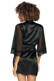 Dkaren Bonnie Nocna peniuar, czarny