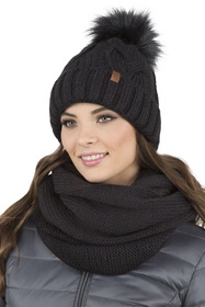 Vivisence 7103 Szalik lub apaszka komin, czarny