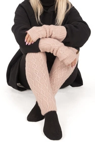 Vivisence 7216 Rękawiczki dzianinowe, różowy