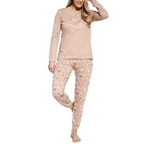 Cornette DR Smile 160/349 Nocna piżama, beżowy