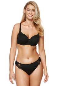 Gorteks Yvette/B4 Biustonosz usztywniany, czarny