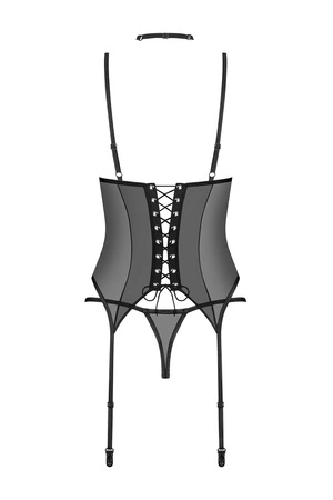 Obsessive Donarella corset & thong Gorset sexy, black