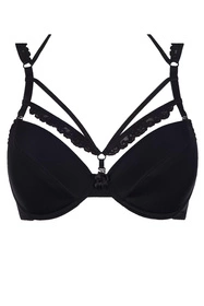 Axami V-8201 Biustonosz push-up, czarny