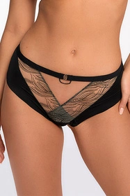 Bella Misteria 52-111 Czarująca Pełnia Majtki brazyliany, czarno-beżowy