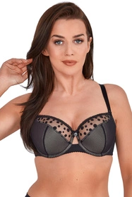 Gaia 1224 Shana Biustonosz półusztywniany, czarny