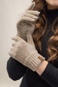 Vivisence 7014R Rękawiczki dzianinowe, beżowy