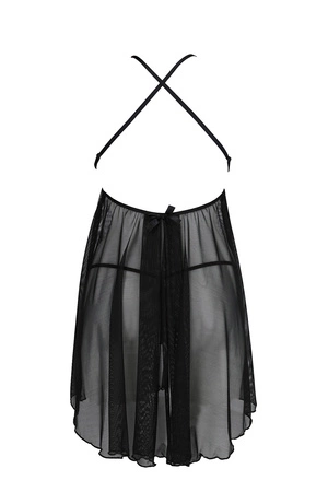 Avanua Leslie chemise Nocna komplet koszulka + stringi, black