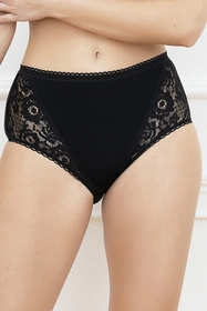 Italian Fashion Josmi maxi Majtki wysokie figi, czarny